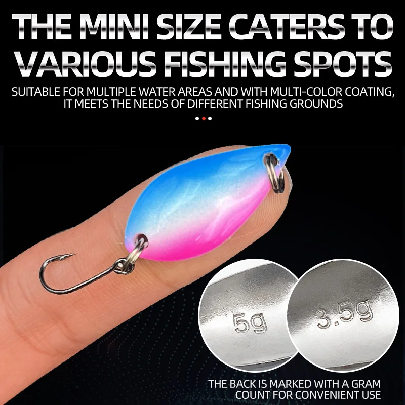 ShareShark Señuelos de Cuchara metálicos brillantes para pesca - imagen 5