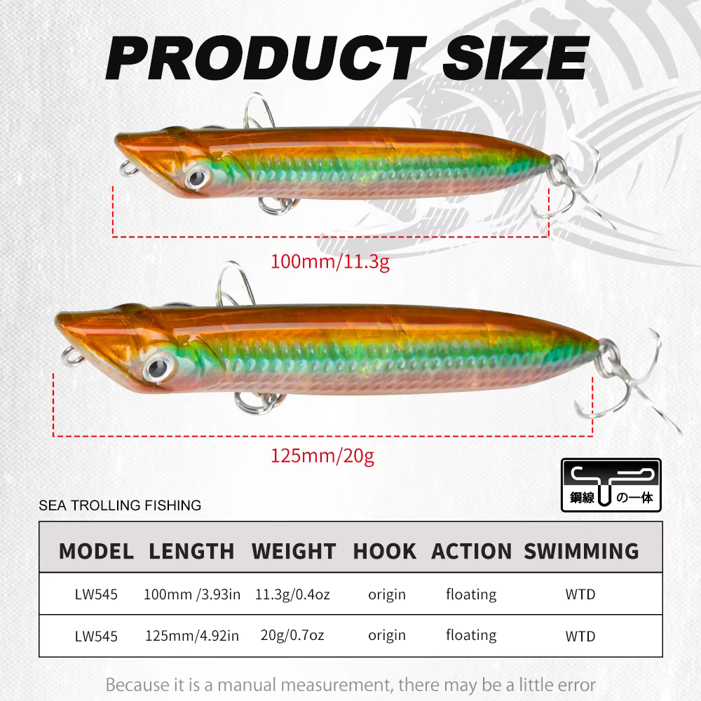 Hunthouse SLAP WALKER Popper lubina agua salada – Señuelo superficie - imagen 3