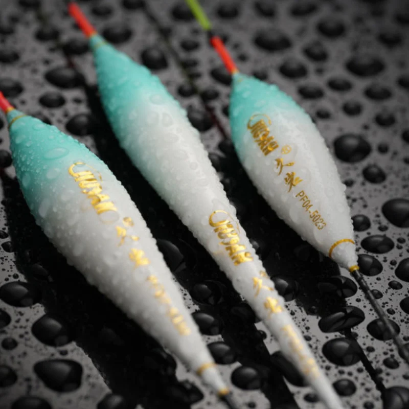 Set de flotadores de pesca inteligentes verticales en mano