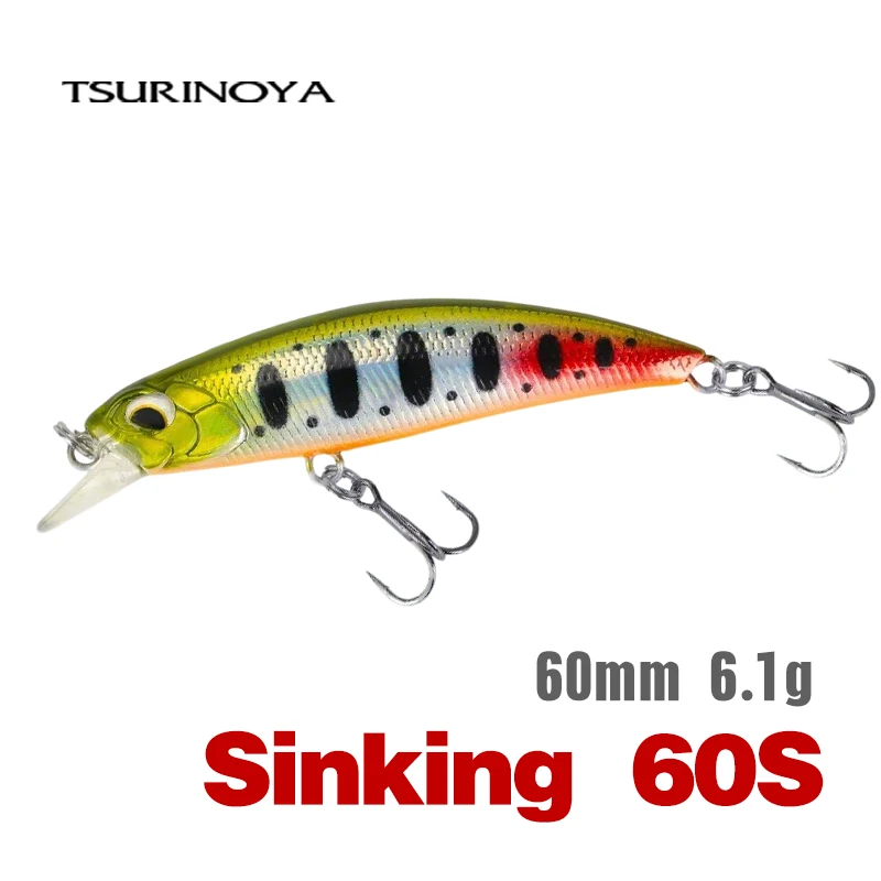 Minnow hundimiento Tsurinoya DW67 60S 60mm 6,1g