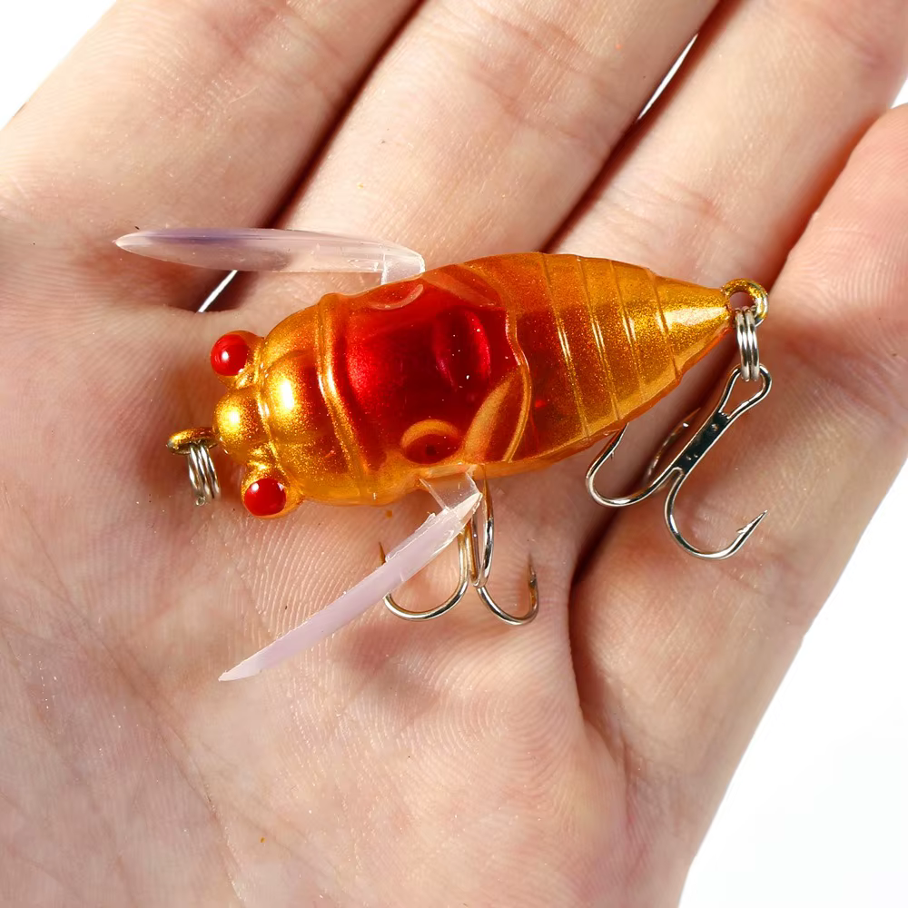 Popper Topwater 4,8cm 6g Ala de cigarra para lubina - imagen 3