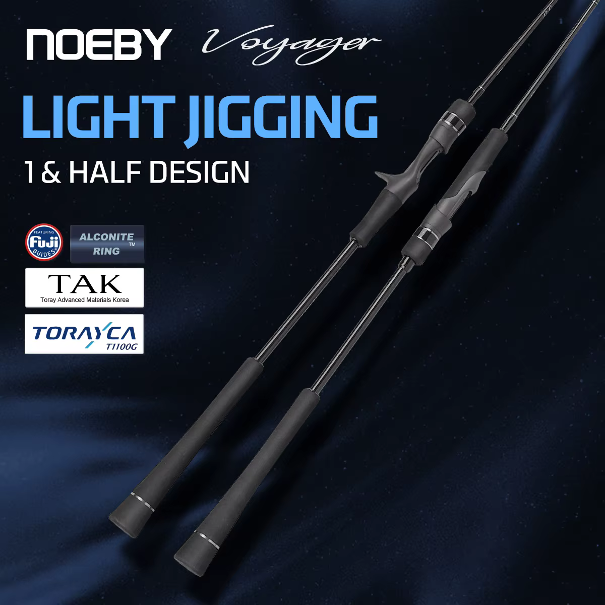 Caña Jigging NOEBY Voyager 1.91m – Fuji, Carbono Toray, Alta Mar