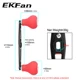 Manivela baitcasting EKFan en aleación de aluminio para carrete