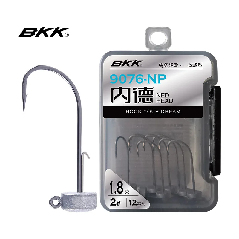 Anzuelos de pesca con cebo blando BKK 9076 NP NED Head Rig