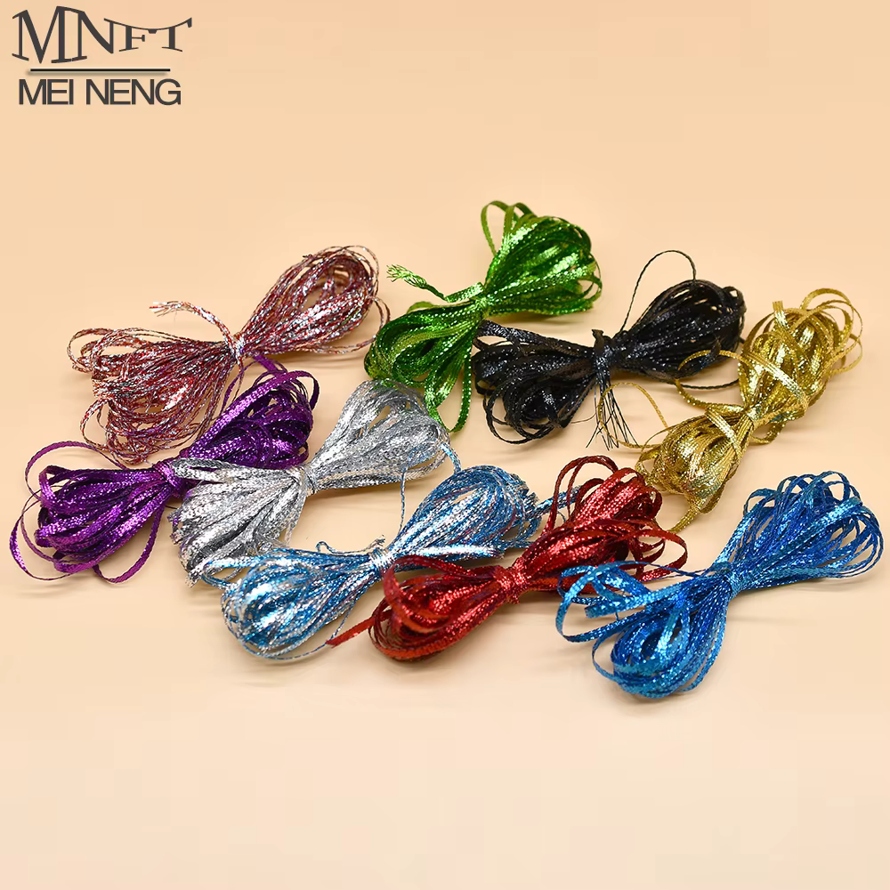 MNFT Trenza Diamante – Material flat braid flash 3mm para atar moscas