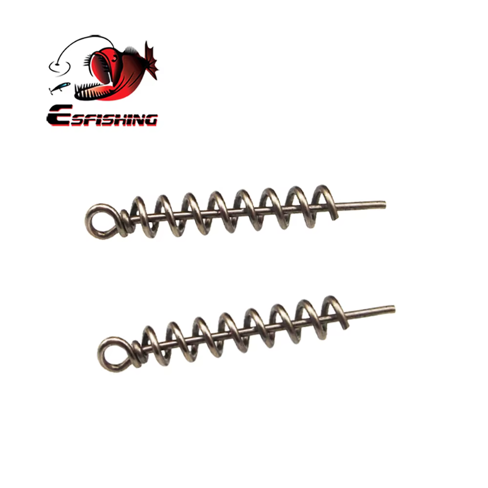 ESFISHING Conector de anzuelo para cebo suave - pines de centrado