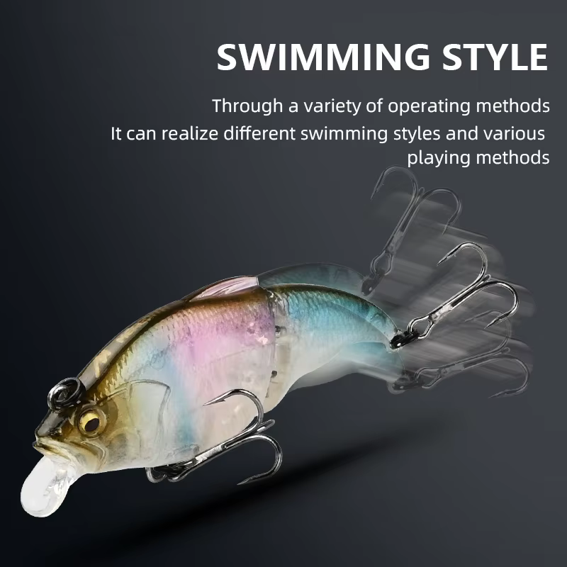 Señuelo crankbait flotante con vibración para trucha y lubina - imagen 5