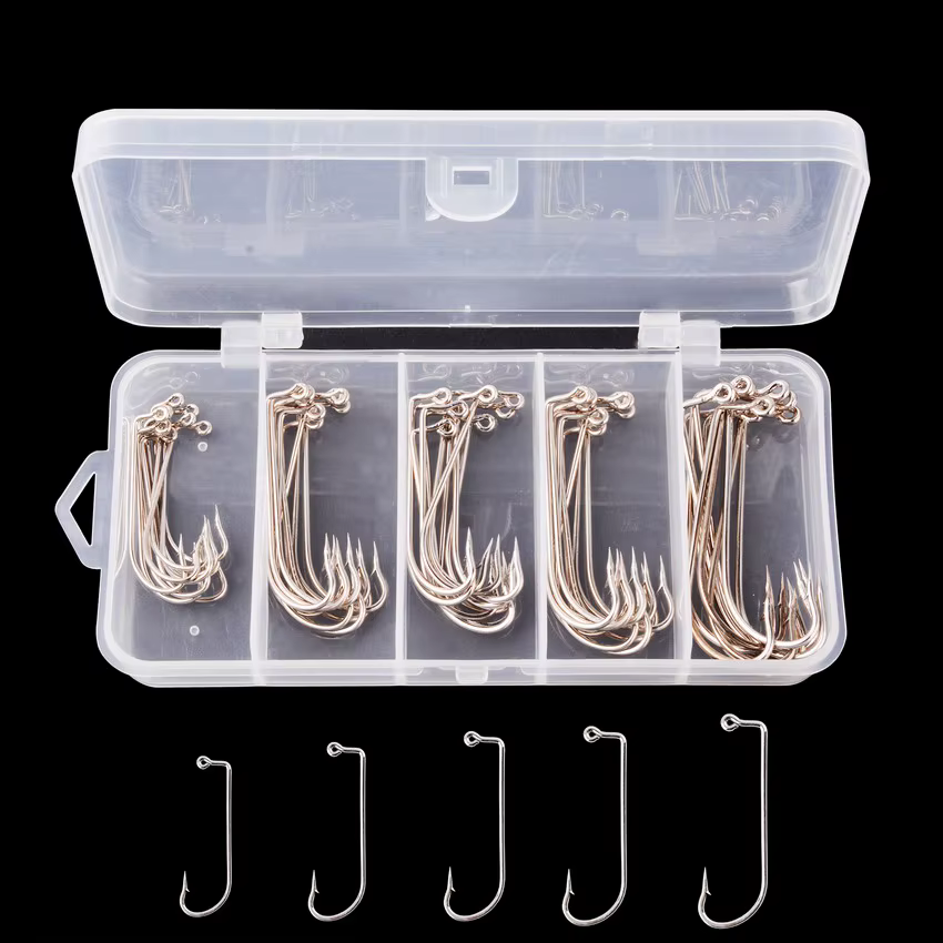 Anzuelo Aberdeen Jig 90° – Alambre fuerte para mosca en agua salada y dulce