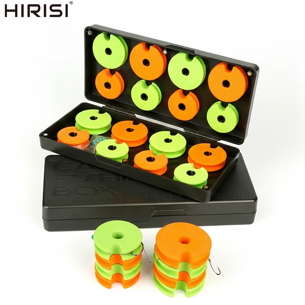 Hirisi W538 estuche para aparejos de carpa con espuma EVA y imán