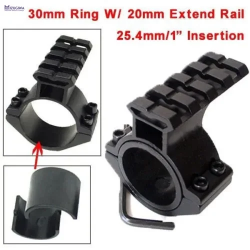 MIZUGIWA Montura para visor Picatinny de 20 mm, 25,4/30 mm