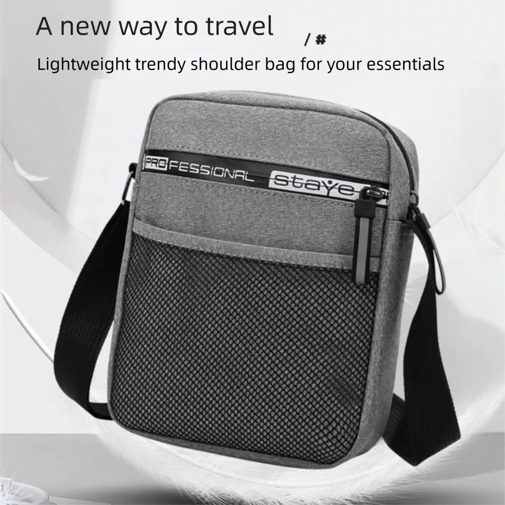 Bolso Bandolera para Hombre con Compartimento para Teléfono y Monedas - imagen 3