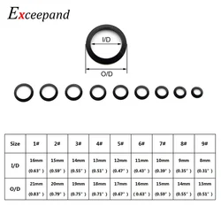 Exceepand Adaptador de ajuste de anillo decorativo para caña de pescar