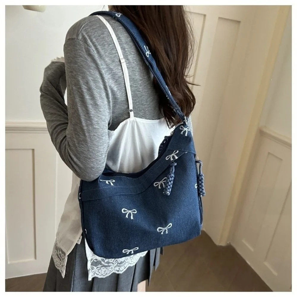 Bolso de pesca de hombro de mezclilla gran capacidad multiusos - imagen 3
