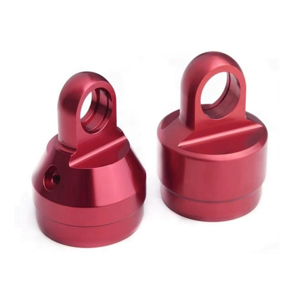 Piezas CNC de aluminio anodizado rojo fresadas - imagen 3