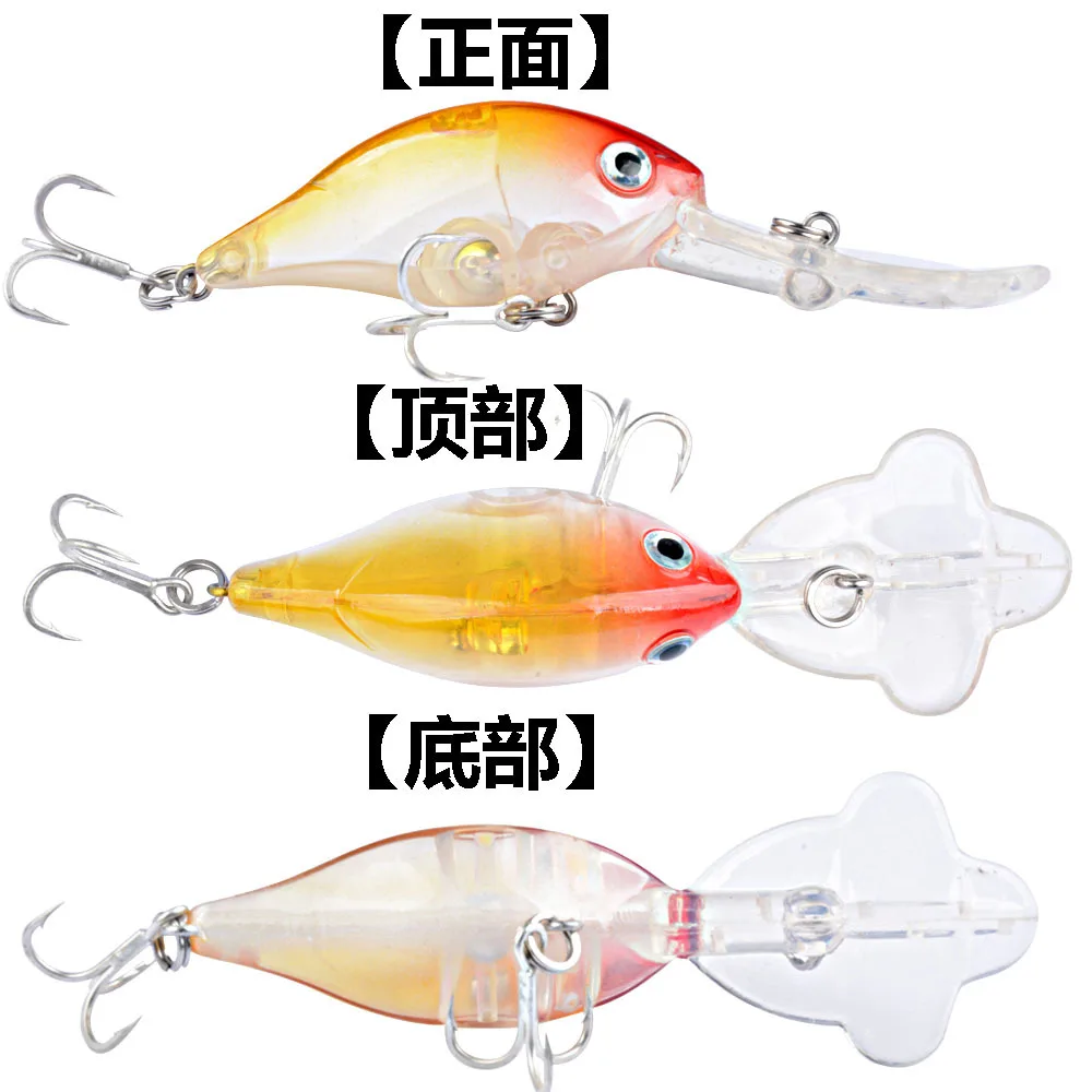 Crankbait Señuelo Duro con Lengua de Pétalo – Acción Manivela - imagen 4