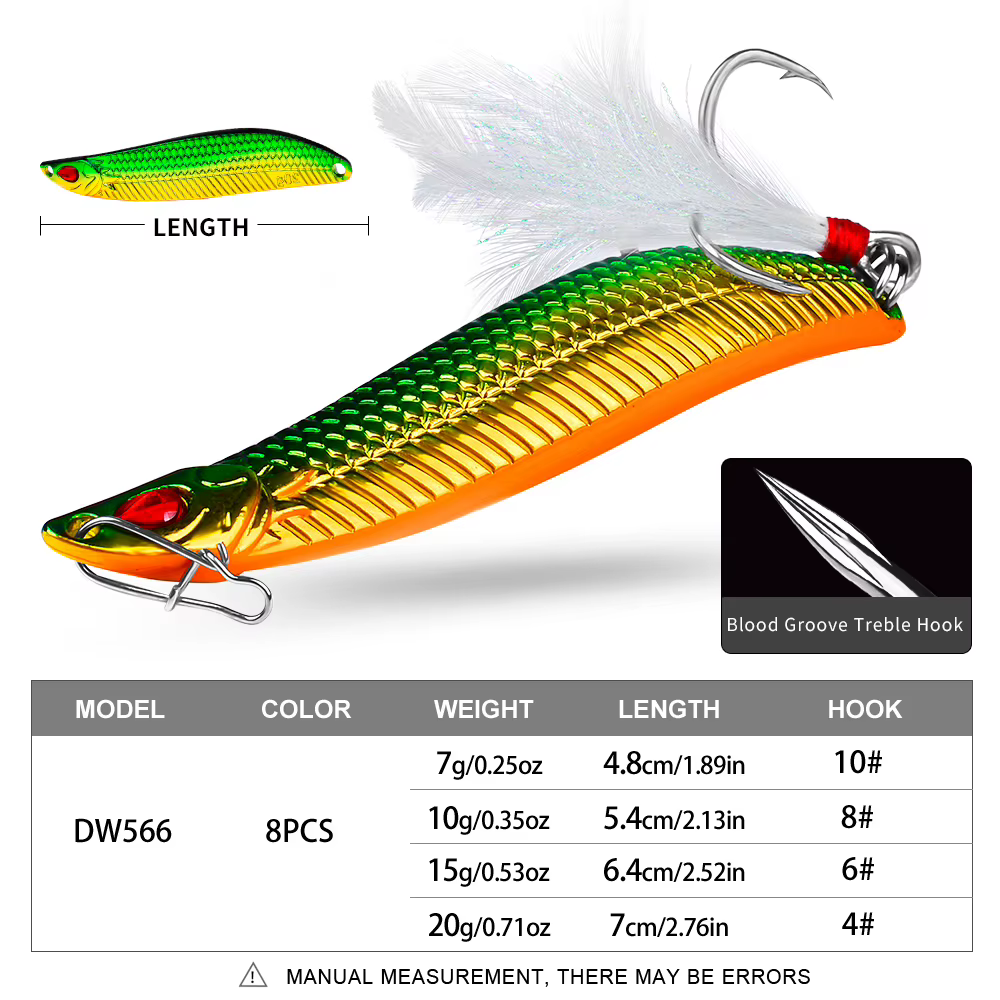Cucharilla ondulante Proberos Metal para lubina y trucha - imagen 5