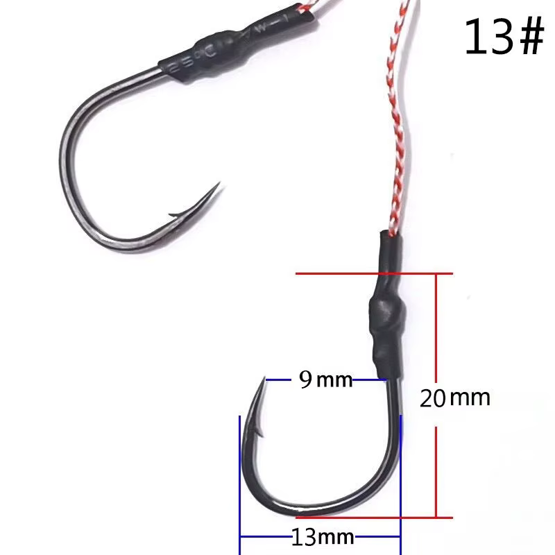 Faldillas de silicona para anzuelo de pargo – Pesca marina con vinilo - imagen 5
