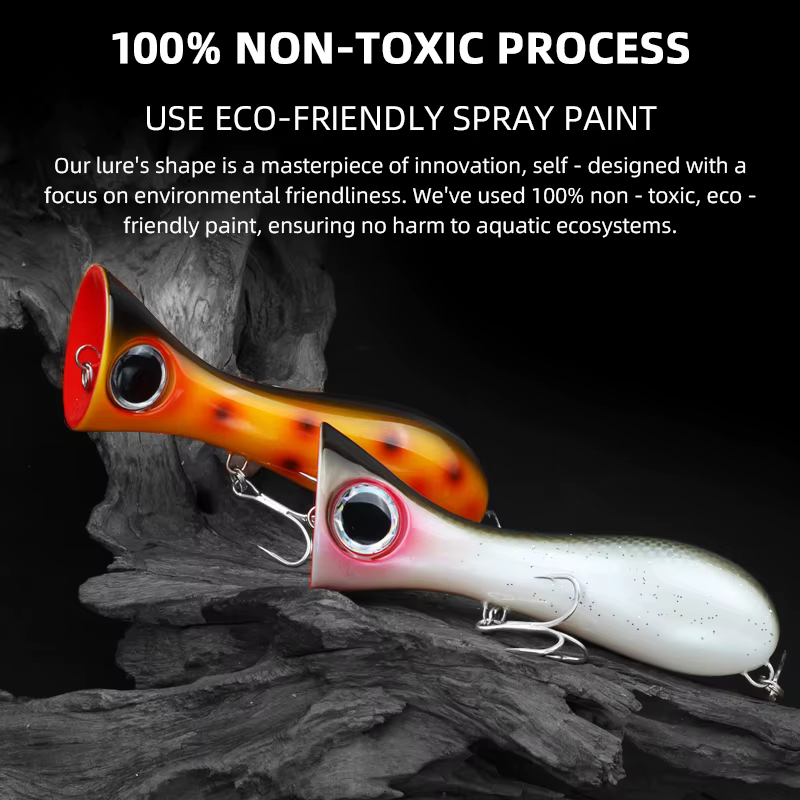 Popper LETOYO 100 mm – Señuelo de superficie para depredadores marinos - imagen 3