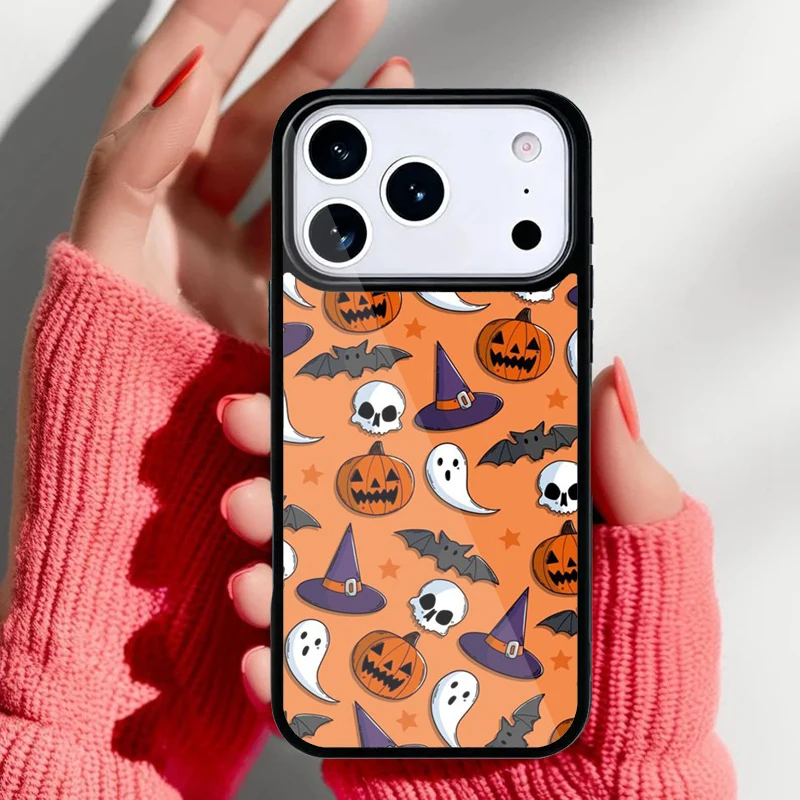 Funda Halloween vista trasera mostrando protección