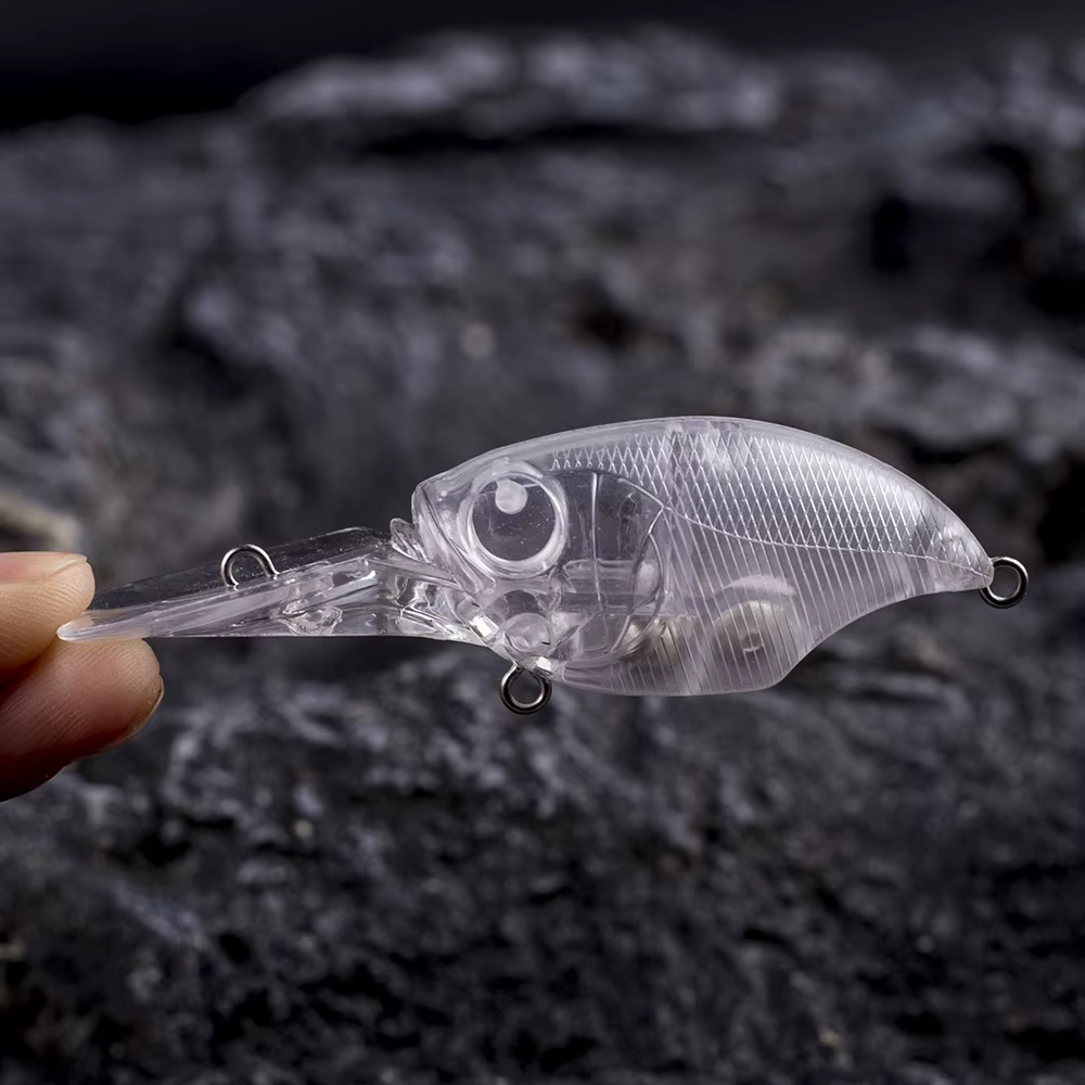 Crankbait flotante sin pintar para lubina Dr.Holife – 7 cm 11 g - imagen 3