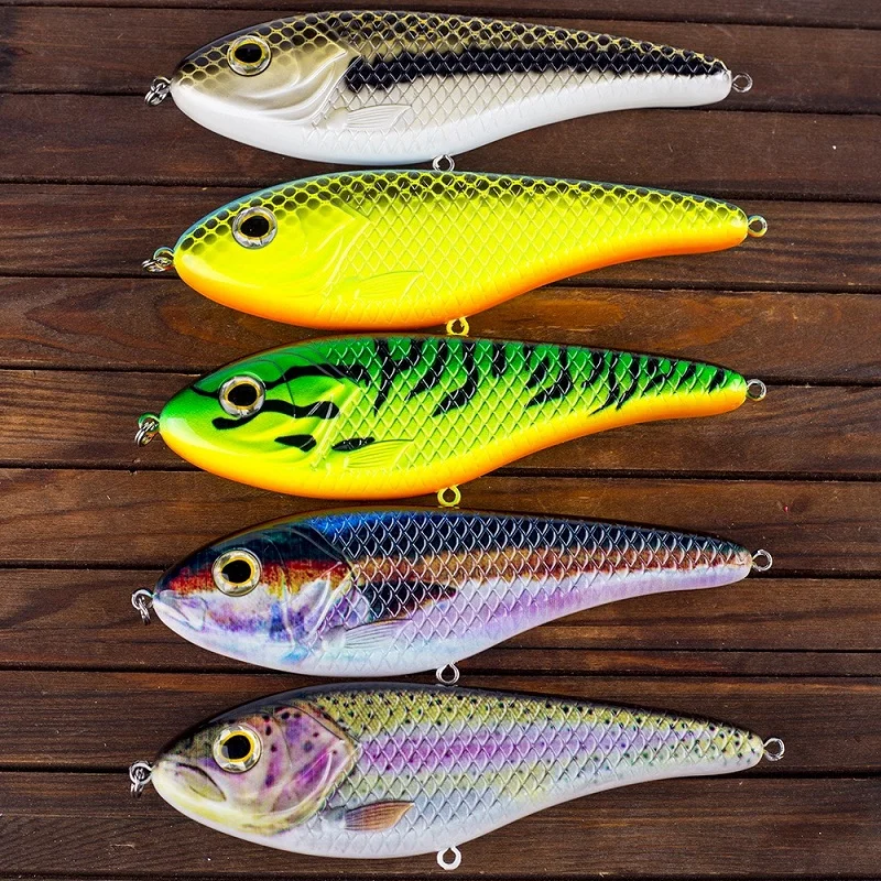 Jerkbait hundible S-Swim para lucios, largo alcance - imagen 4