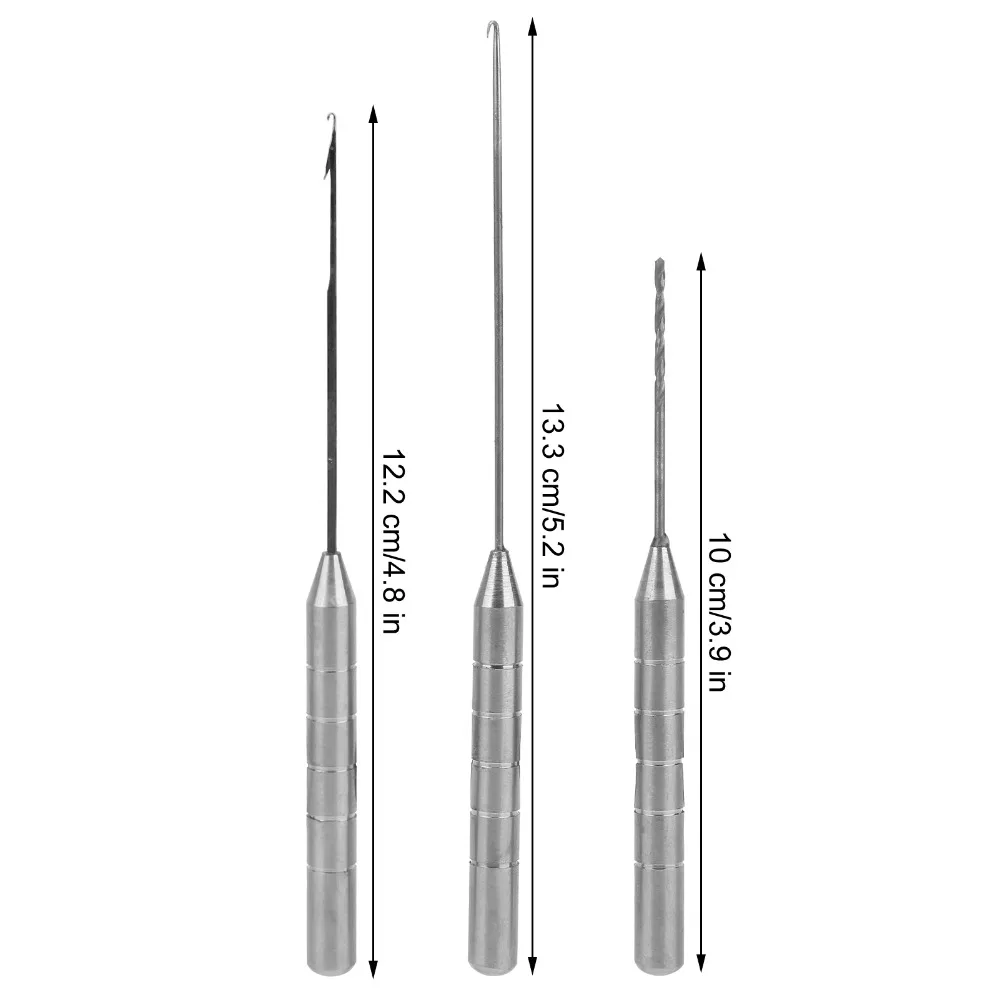 Kit completo de agujas para cebar en estuche