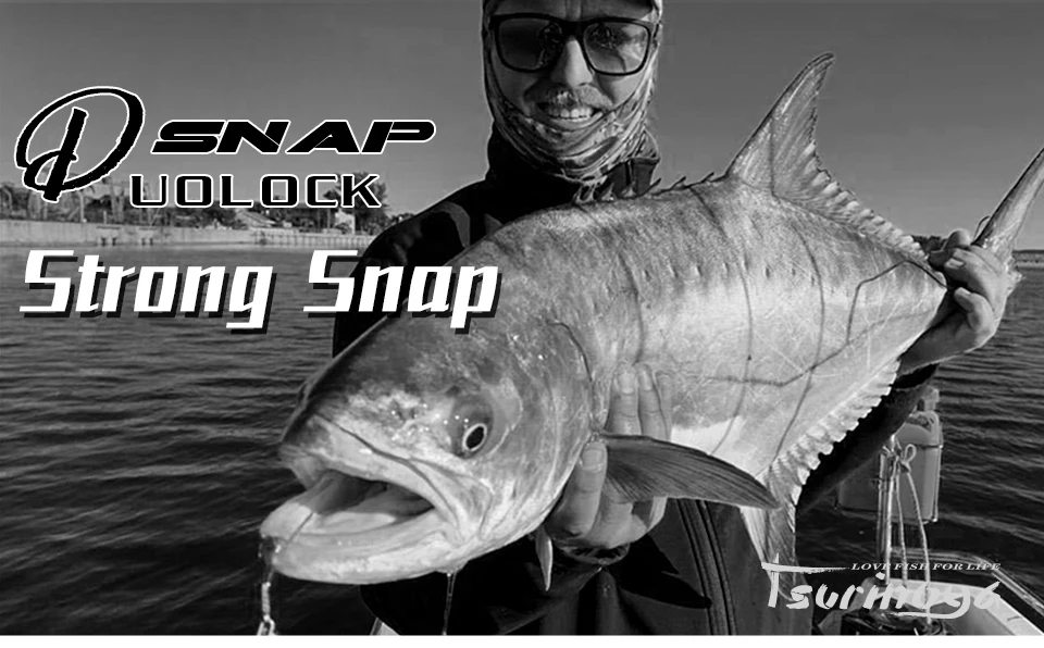 Conectores de pesca TSURINOYA de acero inoxidable en varios tamaños