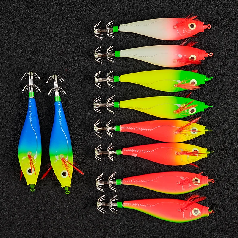 Anzuelos de calamar luminosos para pesca en agua salada - imagen 5