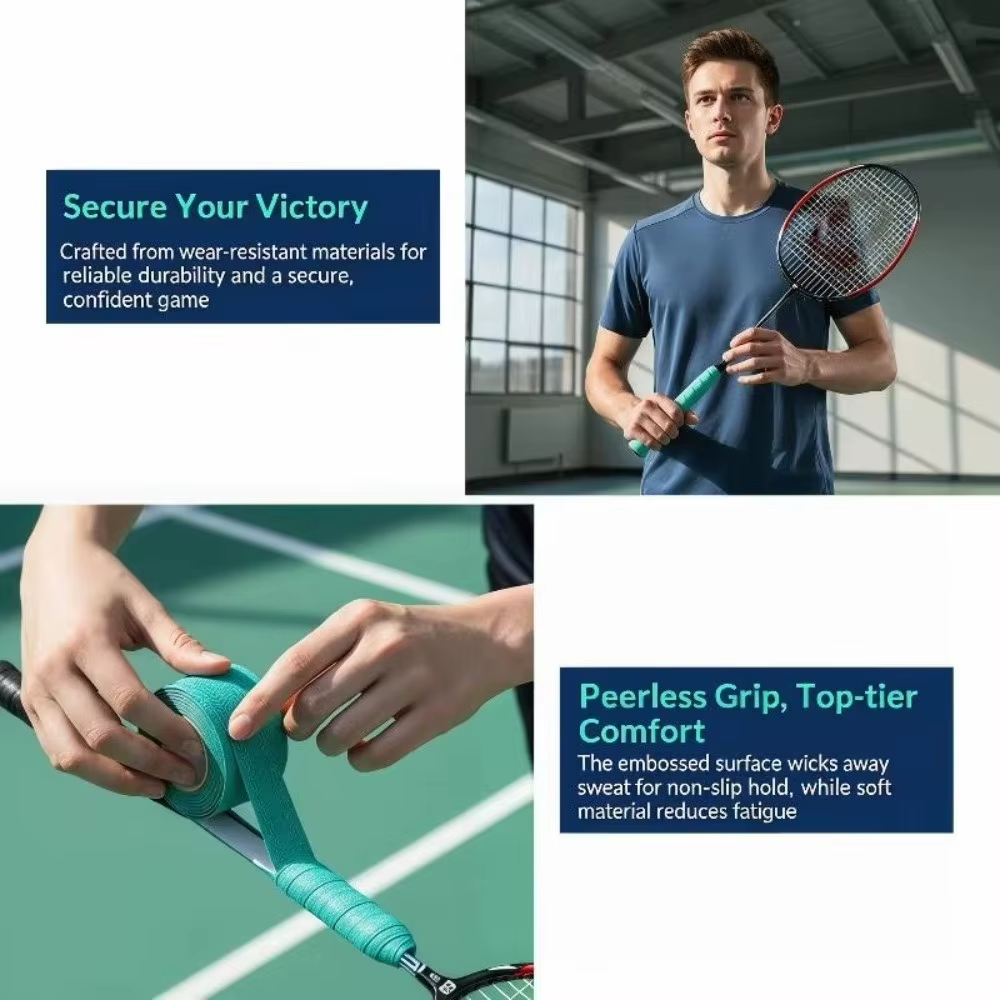 Cinta antideslizante para mango de bádminton y tenis, resistente al desgaste - imagen 4