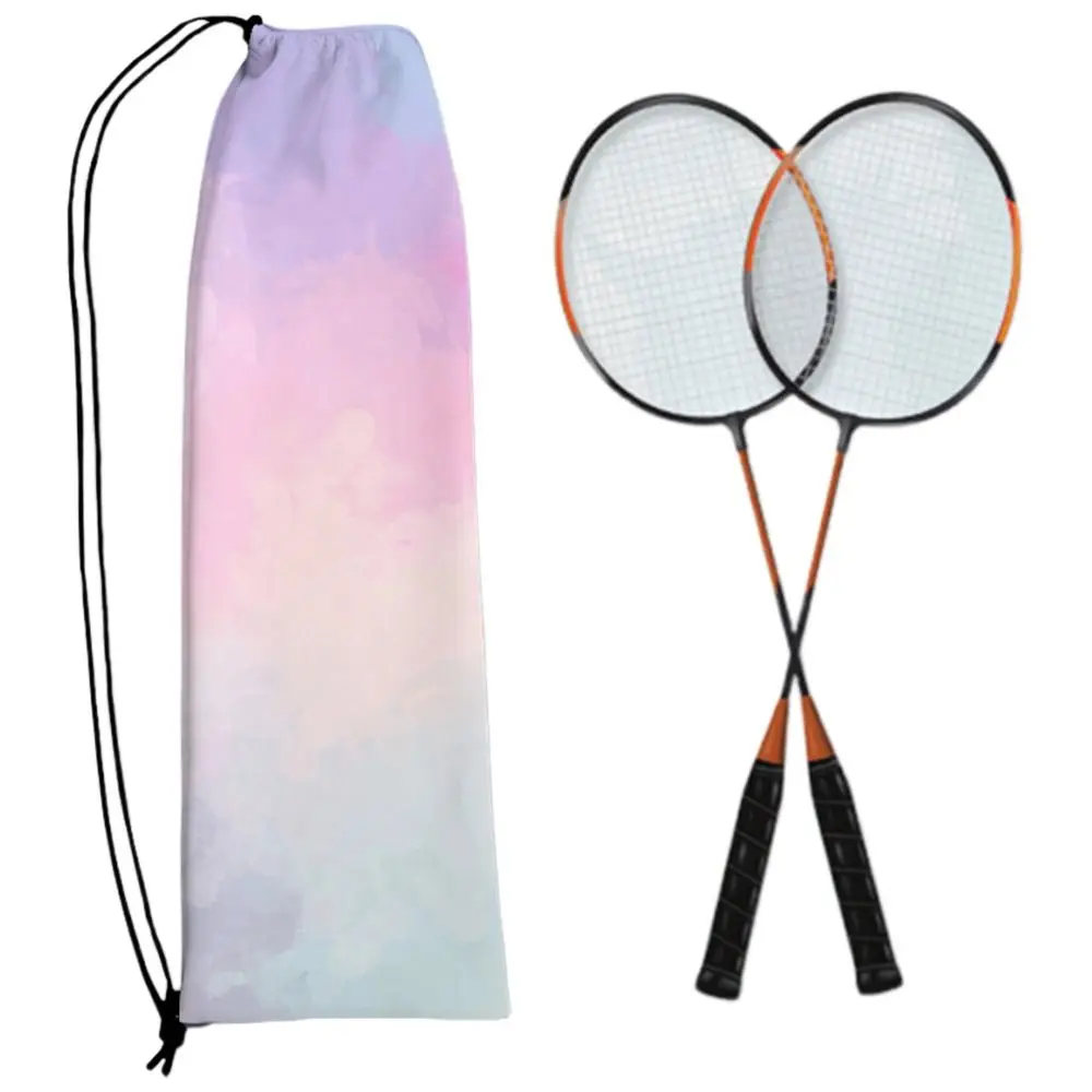 Bolsa de poliéster gran capacidad para raquetas de bádminton con cordón - imagen 2