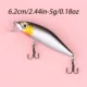 Señuelo Minnow duro hundible con ojos 3D y anzuelo triple para lubina - imagen 3