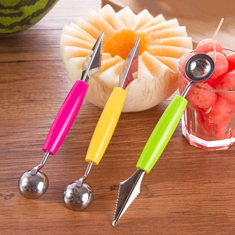 Utensilios tallado fruta verdura Scoop Ballers Cutter Chop Gadgets - imagen 4