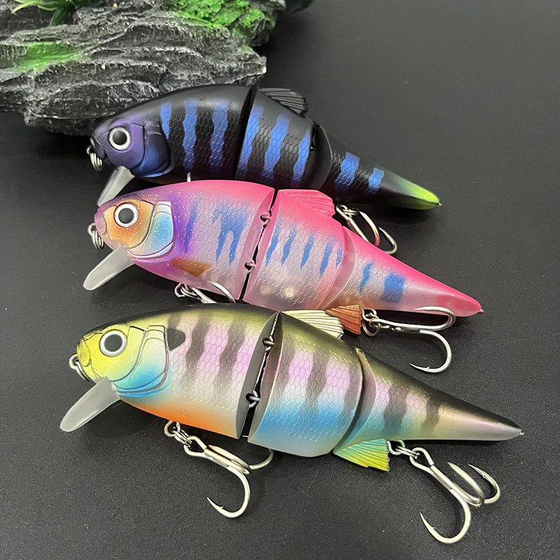 Swimbait multiarticulado flotante lipless para lucio y lubina - imagen 4