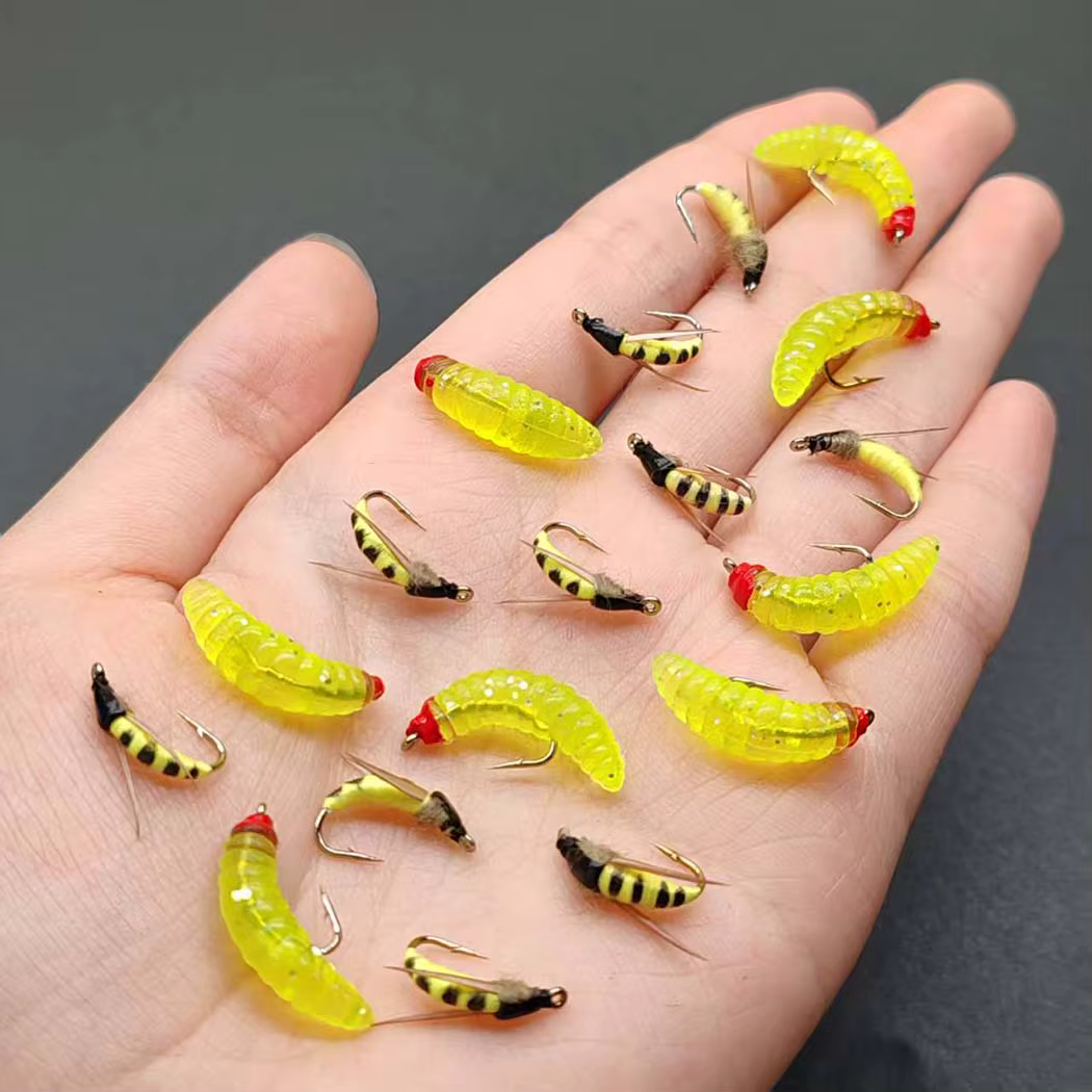 Cebo con mosca seca Ninfa – estilos mixtos para trucha y salmón - imagen 2