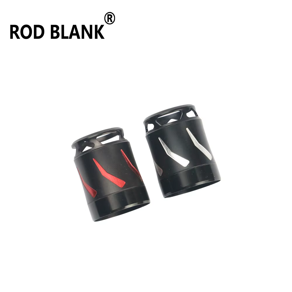 Caña de pescar en blanco aluminio – Tapa asiento carrete para reparación - imagen 4