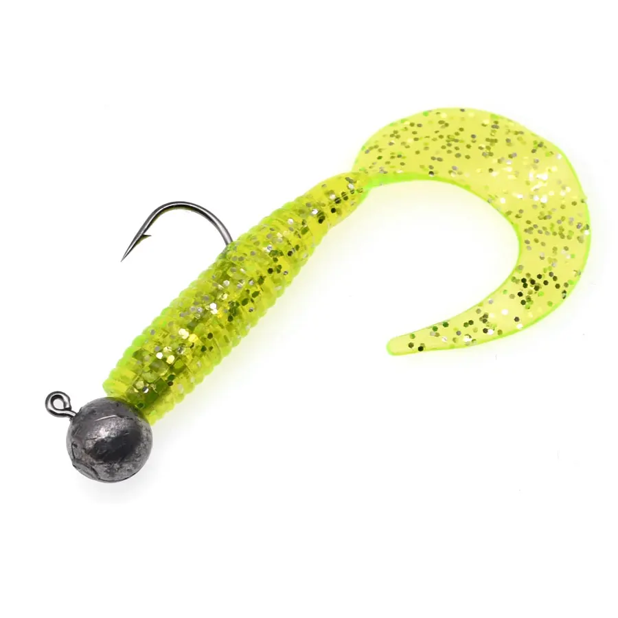 Acción y forma de larva para pesca