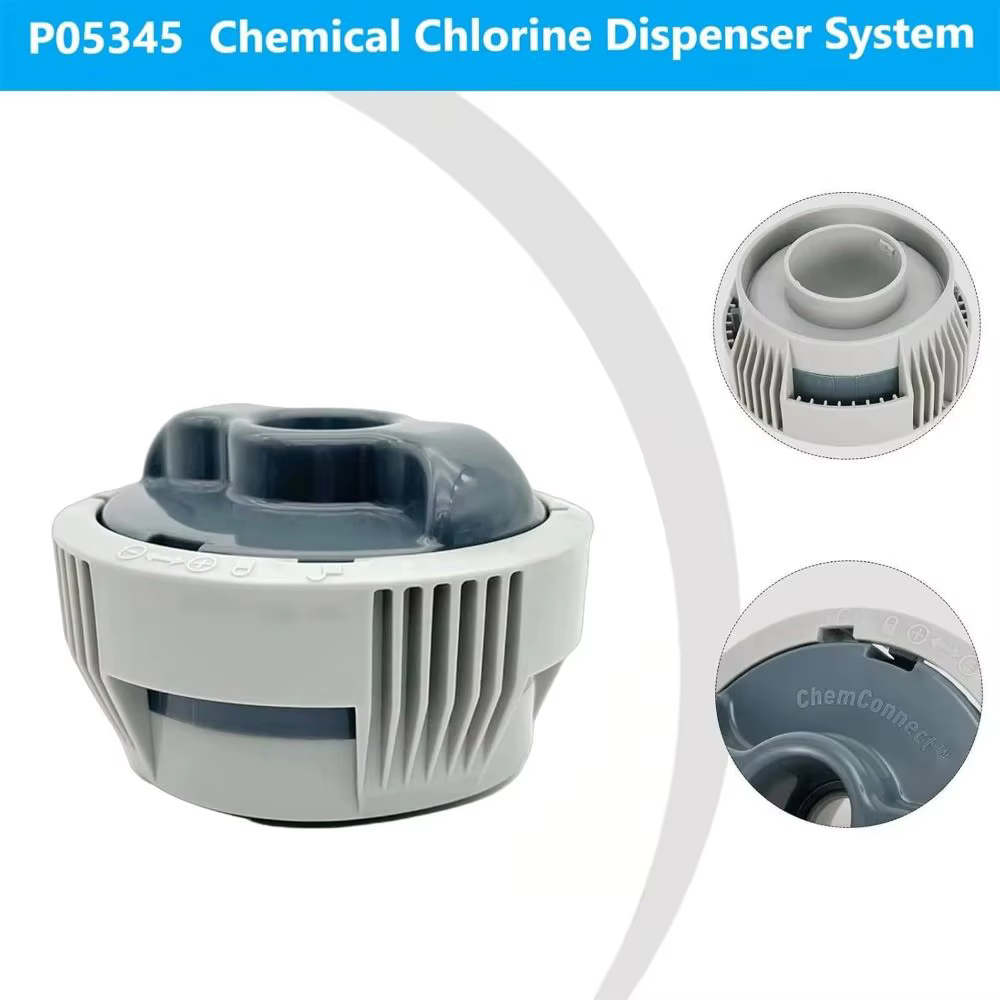 Primer plano del dispensador ABS para jacuzzi