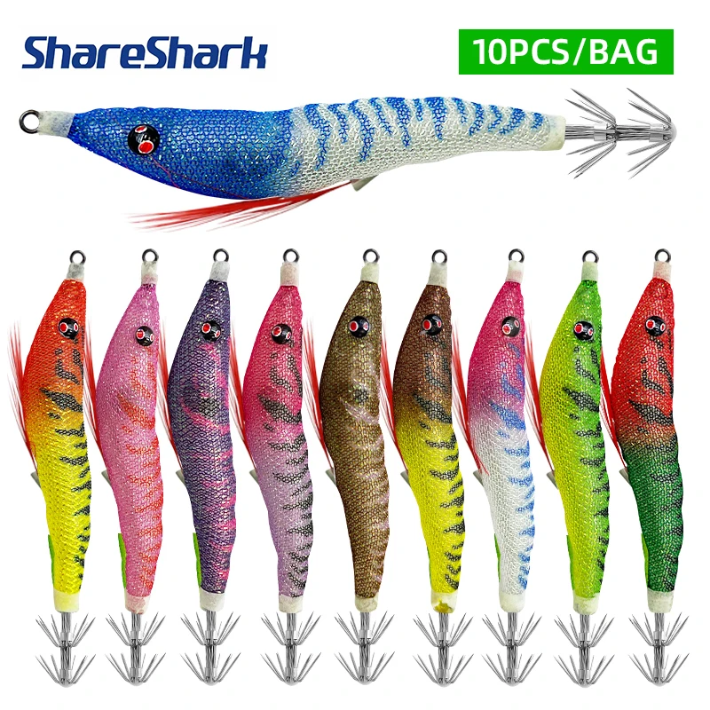 Cebo simulación camarón luminoso flotante ShareShark con anzuelo