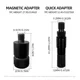 Conector rápido ShareShark de aluminio para alarmas de rod pod - imagen 5