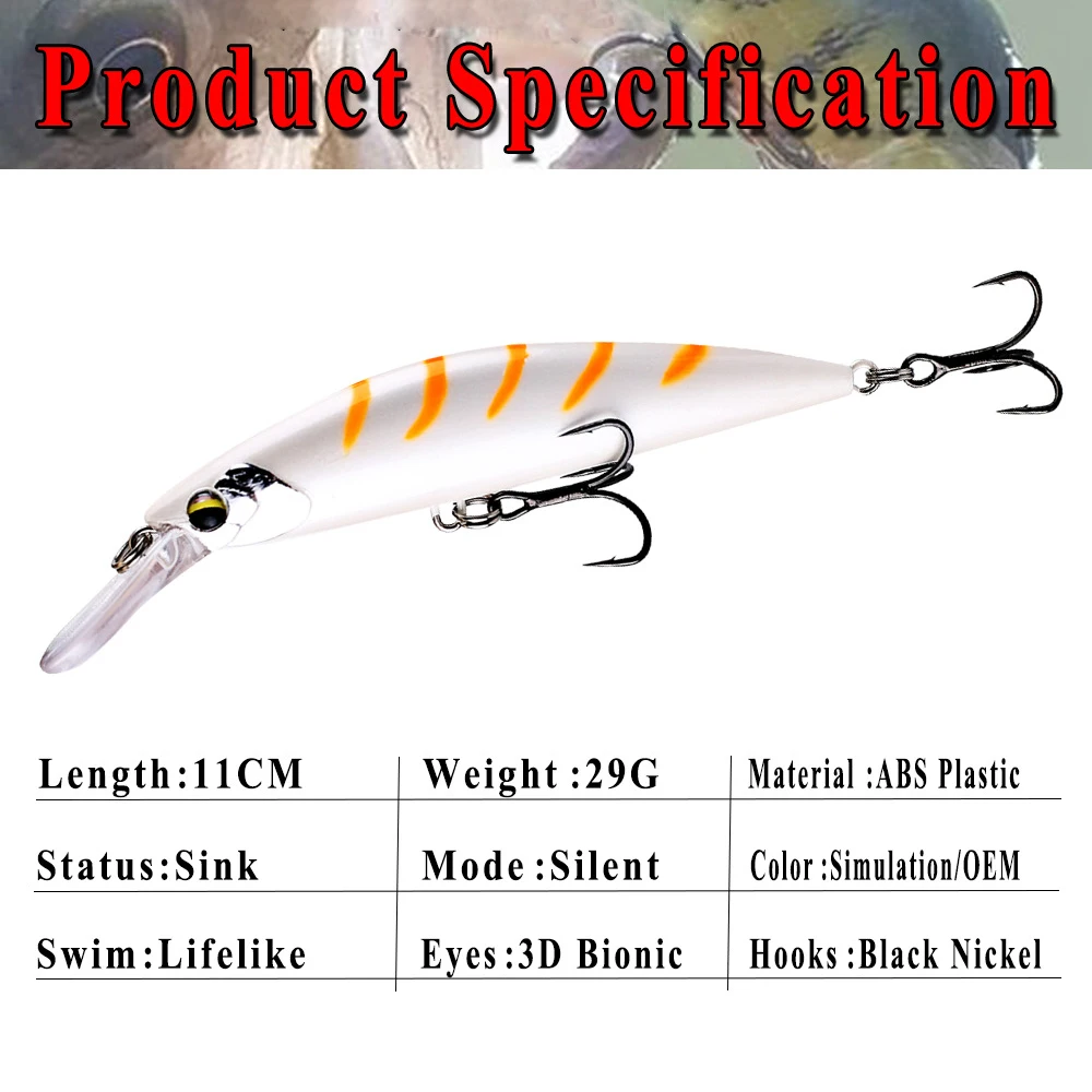 Señuelo Minnow Dr.Fish vista lateral