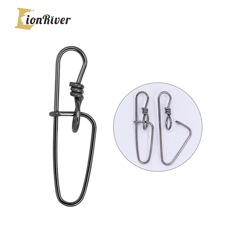 Lionriver Conector de señuelo para lucio grande de acero inoxidable