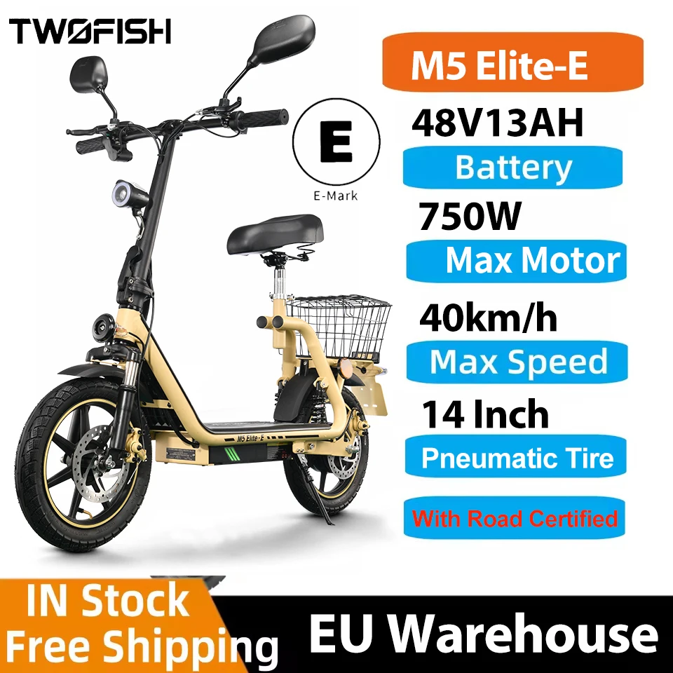 Patinete eléctrico TWOFISH M5 Elite-E con certificación EEC - imagen 5