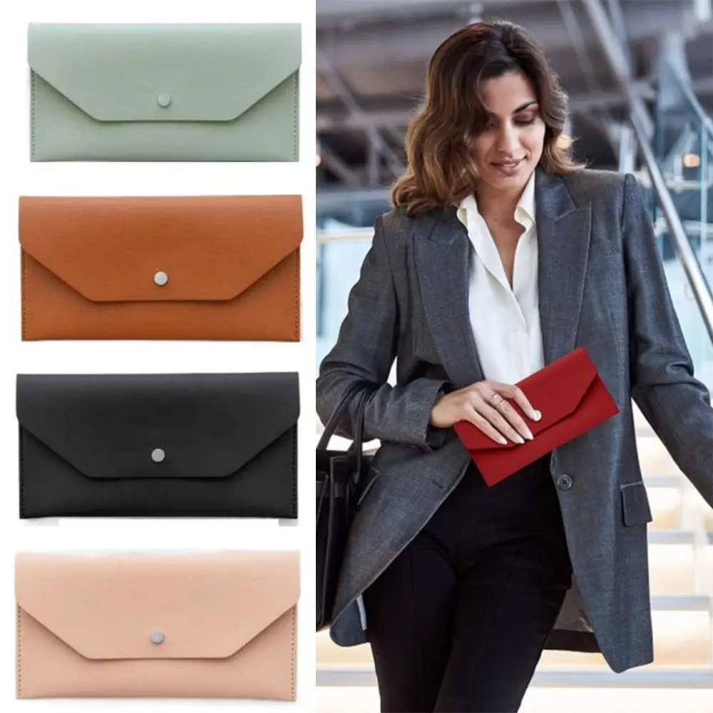 Cartera ultrafina de cuero PU para efectivo, tarjetero resistente - imagen 2