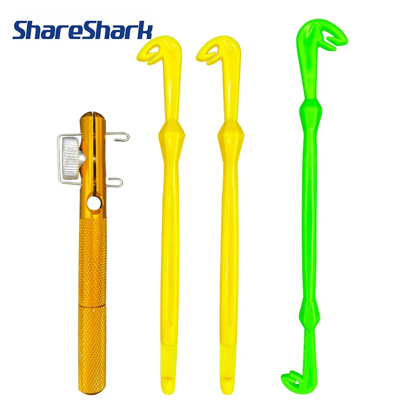 ShareShark atador de líneas de mosca simple con gancho y bucle