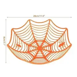Cesta de drenaje para frutas Halloween con diseño telaraña