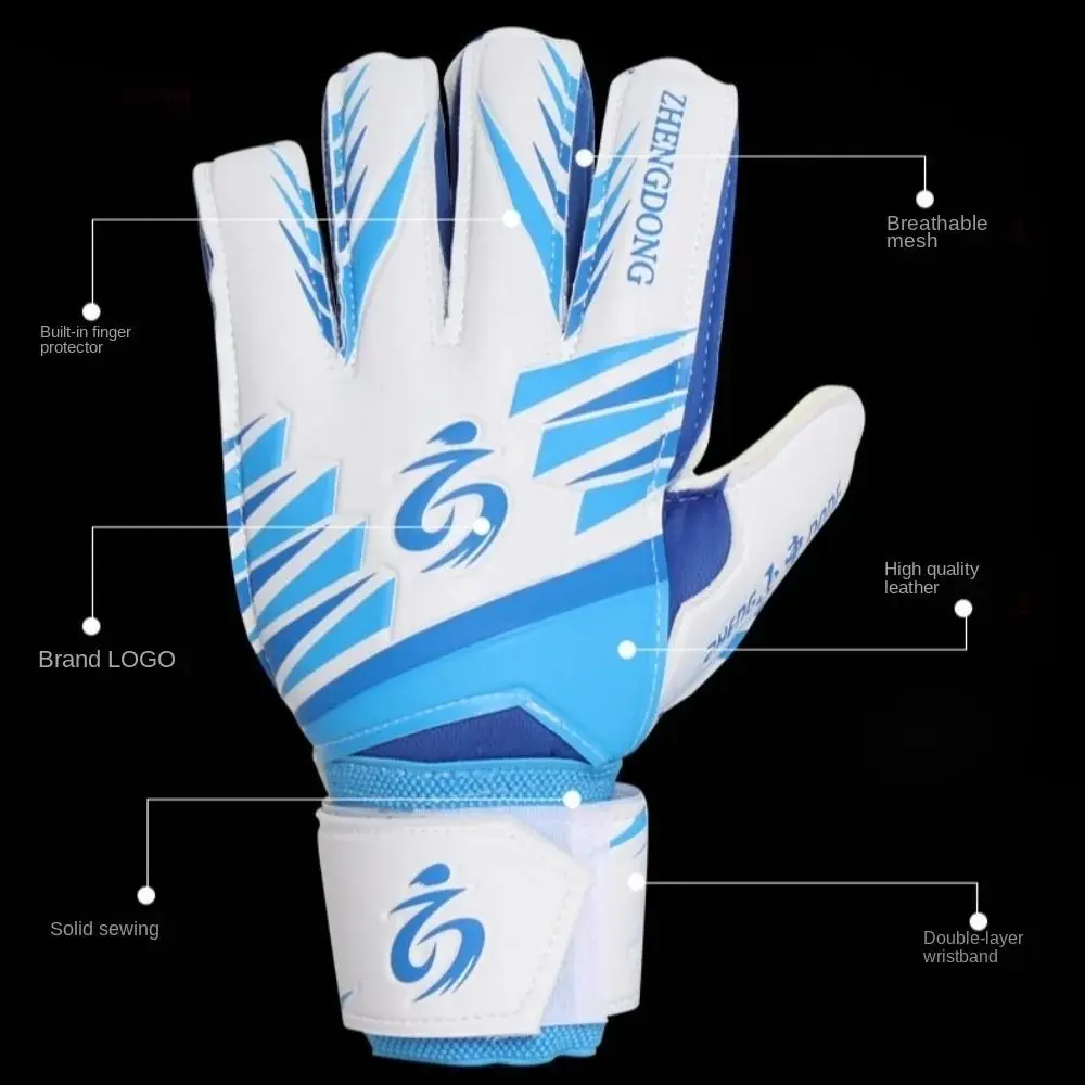 Guantes de fútbol de látex grueso antideslizantes, transpirables - imagen 3