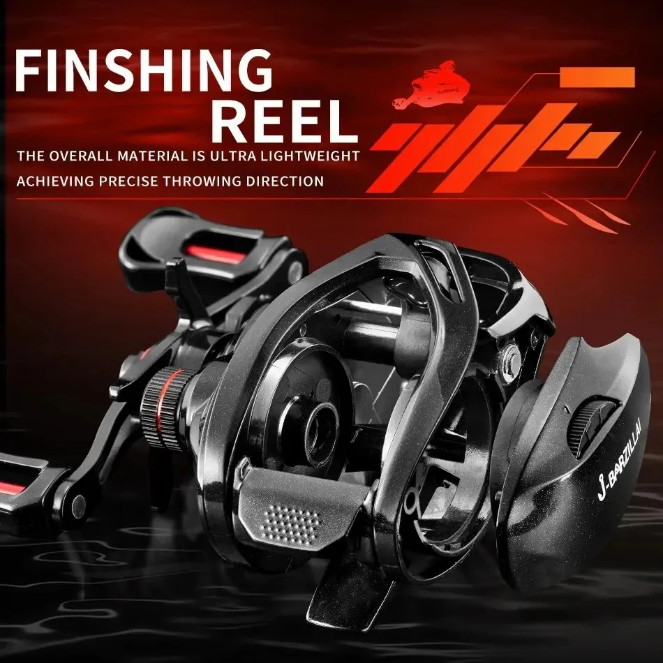Carrete Baitcaster J-BARZILLAI PL – Arrastre potente para agua salada - imagen 5