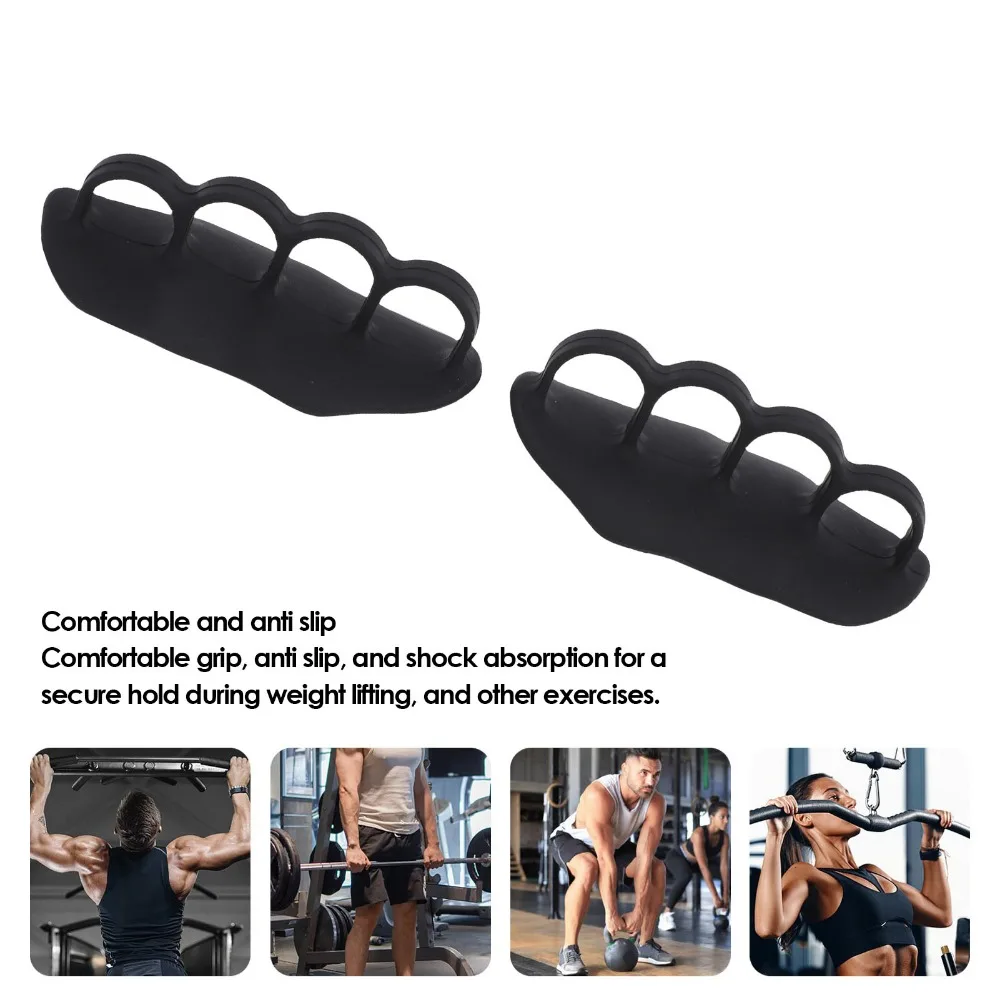Agarraderas de silicona antideslizantes para entrenamiento con pesas - imagen 5