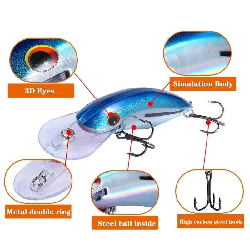 Crankbait flotante 10,5 cm para lucio y trucha – Aguas profundas - imagen 2