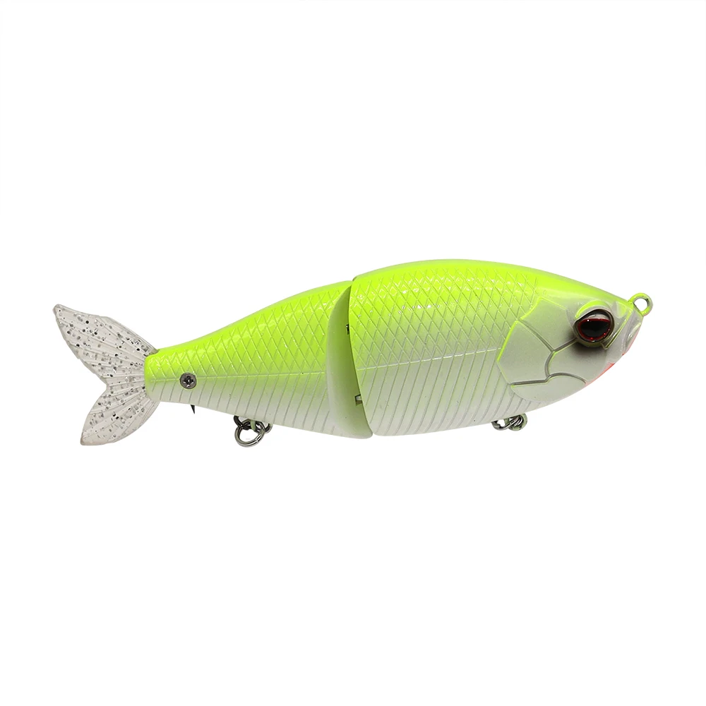 Swimbait flotante con cola blanda articulada para lucio y lubina - imagen 5